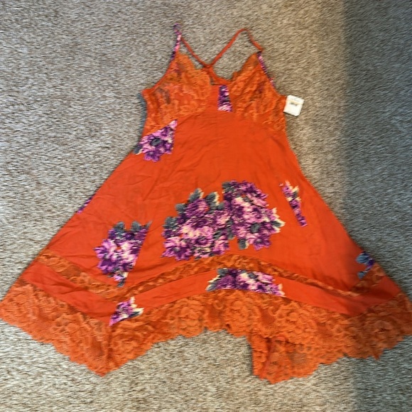 Free People Table for 2 Trapeze slip dress S - Picture 4 of 10